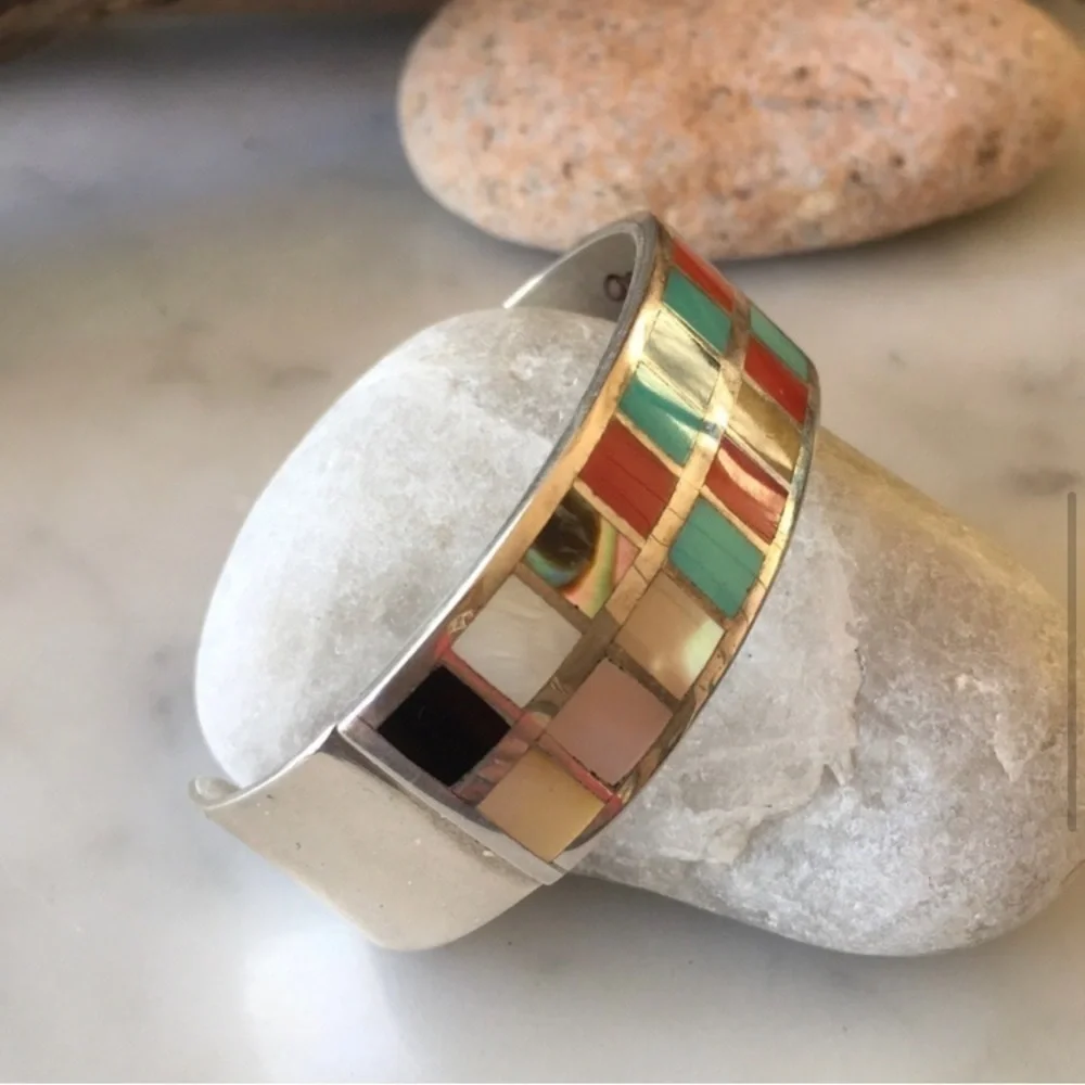 Vintage Native American Becenti Multi Bracelet